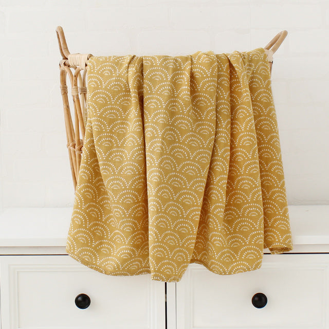 Muslin Swaddle Blanket 120×120cm — Bamboo-Cotton Baby Wrap | Bamboo-cotton Certified | UK Fast Delivery