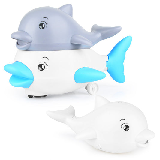 Baby Bath Toy — Electric Induction Water Spray Dolphin | EN71 Certified | UK Fast Delivery
