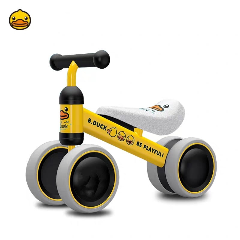 Baby Balance Bike — No-Pedal First Bike with Push Handle | EN71 Certified | UK Fast Delivery