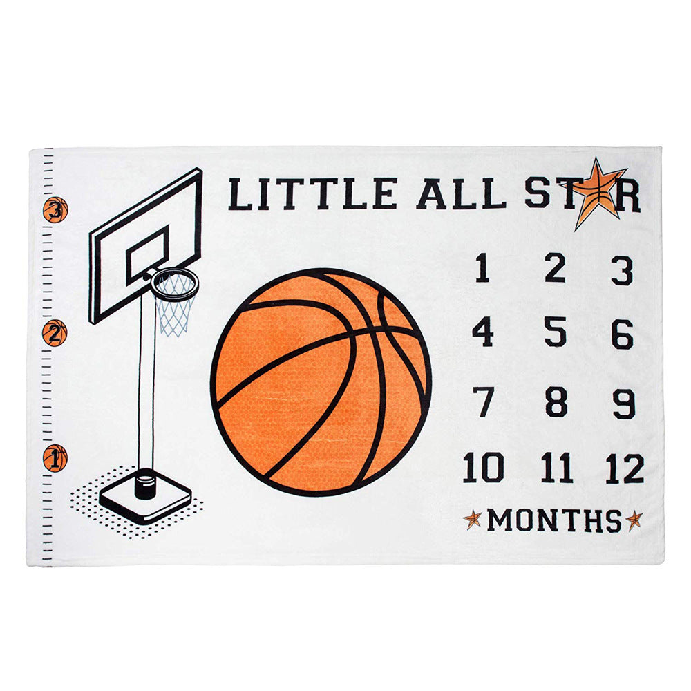 Baby Milestone Blanket — Monthly Photo Photography Blanket | Soft flannel Certified | UK Fast Delivery
