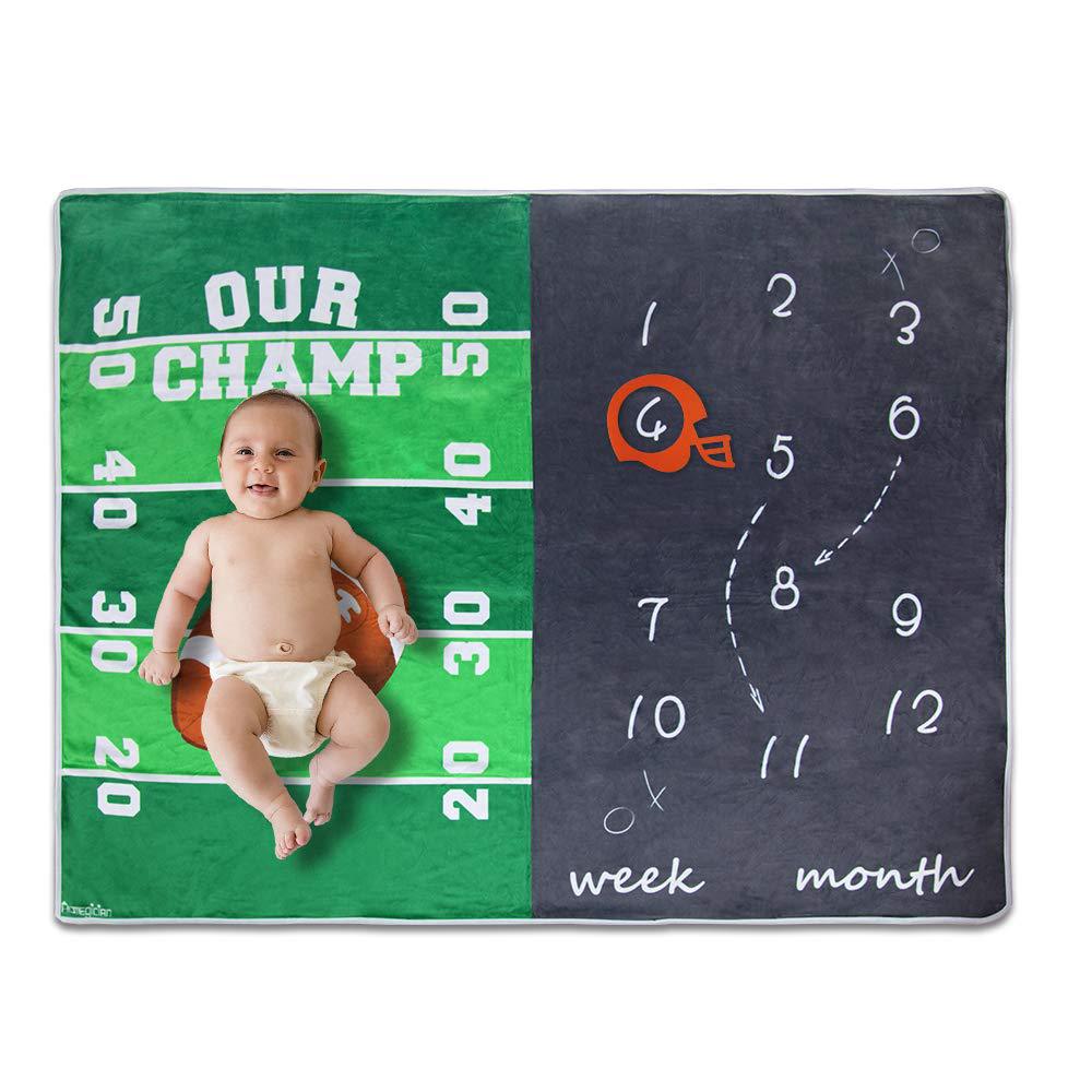 Baby Milestone Blanket — Monthly Photo Photography Blanket | Soft flannel Certified | UK Fast Delivery
