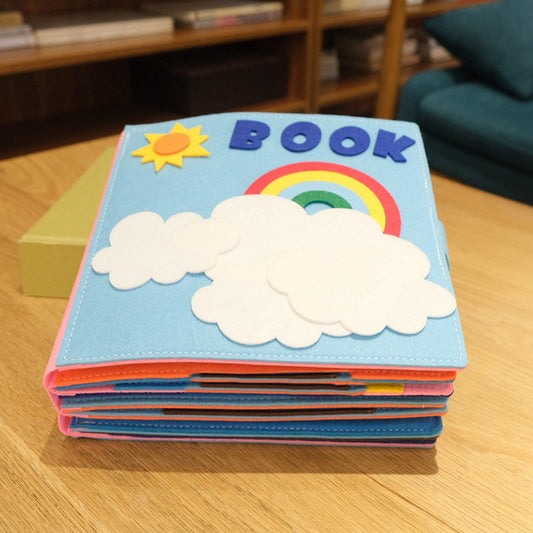 Montessori Cloth Book for Babies — Soft Fabric Activity Book | EN71 Certified | UK Fast Delivery