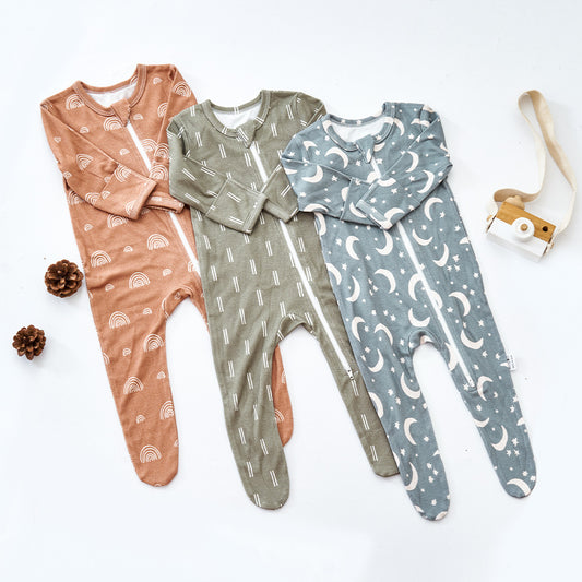Baby Bamboo-Cotton Pajamas — Soft One-Piece Sleepsuit | Bamboo-cotton blend Certified | UK Fast Delivery