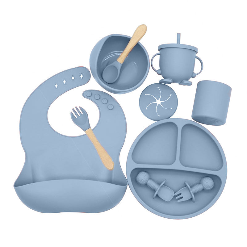 Silicone Baby Feeding Set — Complete Weaning Starter Kit | Food-grade silicone Certified | UK Fast Delivery