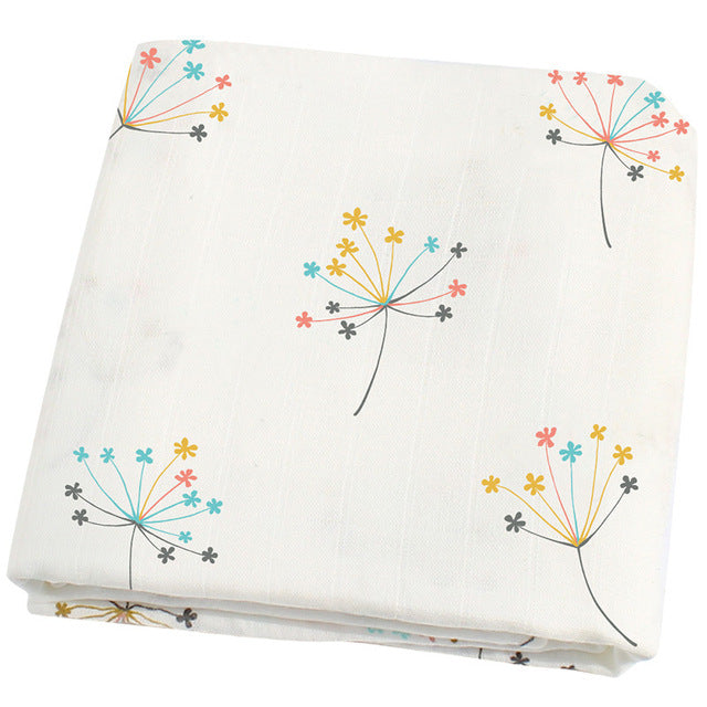 Muslin Swaddle Blanket 120×120cm — Bamboo-Cotton Baby Wrap | Bamboo-cotton Certified | UK Fast Delivery